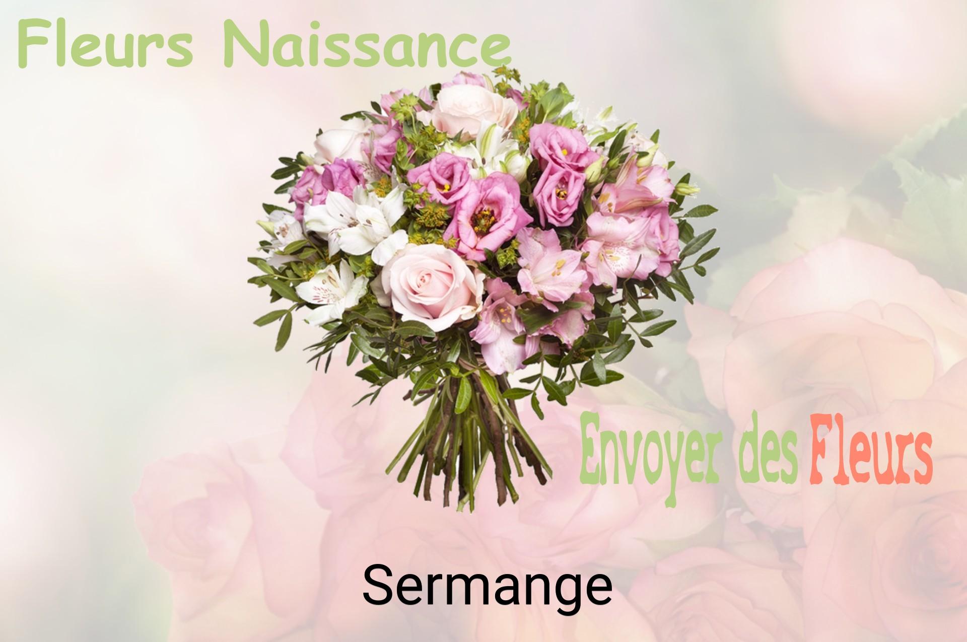Bouquet de fleurs de naissance livré à Sermange